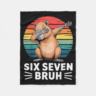 Cobertor De Velo 67 Meme Capivara Engraçado Six Seven Bruh Humor Pa
