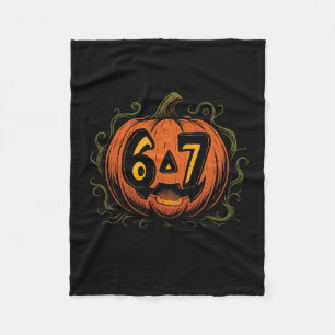 Cobertor De Velo 67 Meme de Halloween Abóbora - Six Seven Geração A