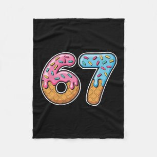 Cobertor De Velo 67 Meme de Sorvete Drip Engraçado Six Seven Geraçã