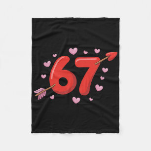 Cobertor De Velo 67 Meme do Dia dos Namorados Fofo 67 Corações e Fl