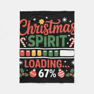 Cobertor De Velo 67 Meme Espírito de Natal Carregando 67% Seis Sete