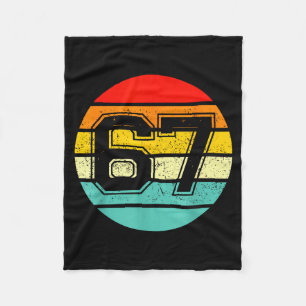 Cobertor De Velo 67 Meme Seis Sete 6 7 Meme Número Engraçado Vintag