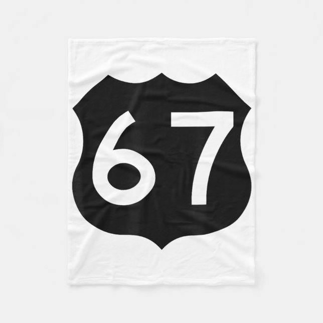 Cobertor De Velo 67 Meme Seis Sete 6-7 Piada Divertida da Internet  (Frente)