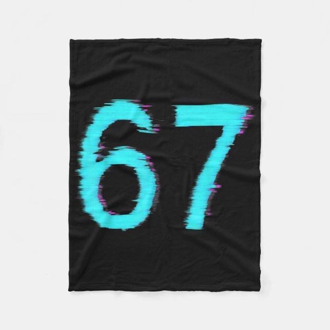 Cobertor De Velo 67 Meme Tendência Geração Z Alpha Seis Sete 6 7  (Frente)