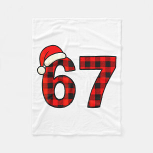 Cobertor De Velo 67 Natal Divertido Seis Sete Meme Brainrot Xadrez