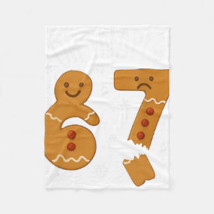 Cobertor De Velo 67 Natal Oh Snap Homem de Biscoito 6 7 Meme Xmas
