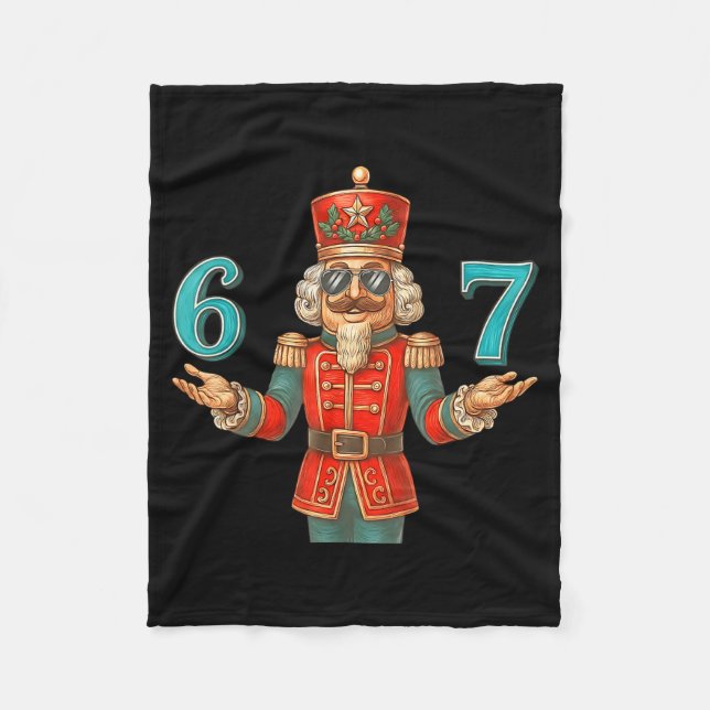 Cobertor De Velo 67 Nutcracker Six Seven Meme Christmas 6 7 Teens K (Frente)