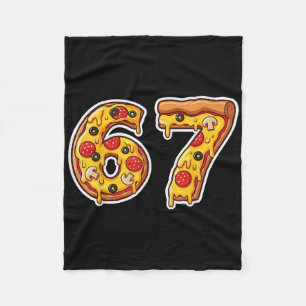 Cobertor De Velo 67 Pizza Drip Meme Engraçado Six Seven Gíria Gen A