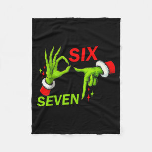 Cobertor De Velo 67 Roupa de Meme de Natal Tendência Dizia 6 7