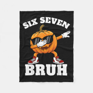 Cobertor De Velo 67 Six Seven Bruh Abóbora Dab Meme Halloween Engra