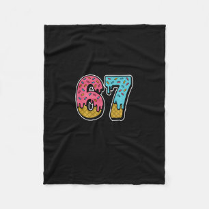 Cobertor De Velo 67 Sorvete Drip Meme Engraçado Six Seven Geração A