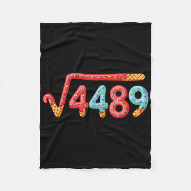 Cobertor De Velo 67 Sorvete Drip Meme Raiz Quadrada 4489  (Frente)