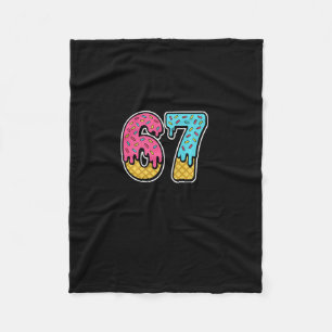 Cobertor De Velo 67 Sorvete Drip Meme Six Seven Divertido Gen Alpha