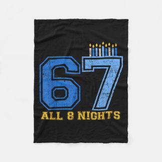 Cobertor De Velo 67 Todas as 8 Noites Hanukkah Judaico Chanukah Sei