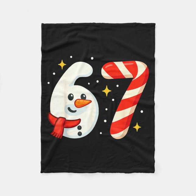 Cobertor De Velo 6 7 Meme Christmas Shirt 67 Six Seven Snowman Boy  (Frente)