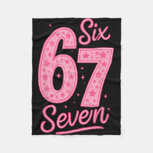 Cobertor De Velo 6 7 Número 67 Rosa Seis Sete Meme Gíria Mulheres M