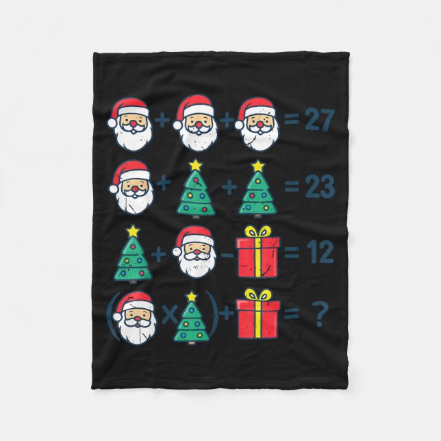 Cobertor De Velo 6 7 Order Operation Christmas Math Professor Costu (Frente)