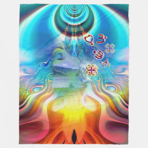 Cobertor De Velo 6 Idioma dos Símbolos da Base Light Chakra