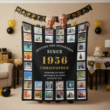 70th Birthday Family Memories Photo Collage 