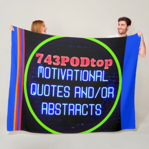 Cobertor De Velo 743PODtop Zazzle Store FLEECE BLANKET!