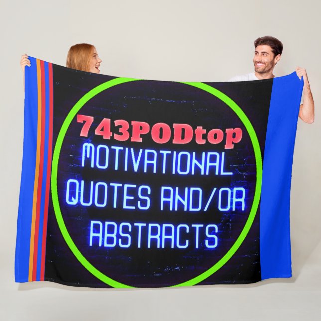 Cobertor De Velo 743PODtop Zazzle Store FLEECE BLANKET! (In Situ)