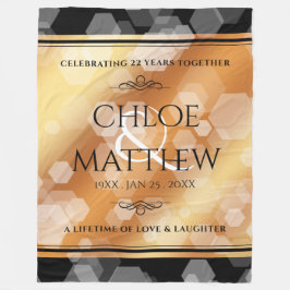 Cobertor De Velo 7 22º aniversário do Casamento de Cobre