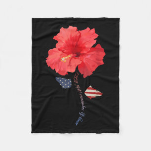 Cobertor De Velo 7 de dezembro de 1941 Hibiscus, Memorial Pearl Har