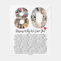 80 Razões Porque Te Amo A Colagem De Aniversário 8