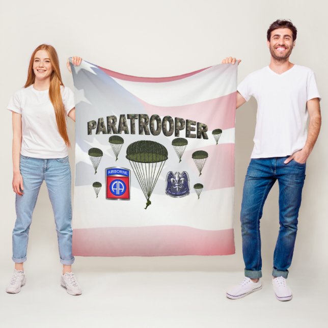 Cobertor De Velo 82.a divisão de bordo Paratrooper (In Situ)