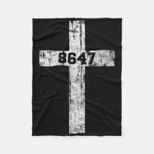 Cobertor De Velo 8647 Anti Trump Cruz Cristão Jesus 86 47 Retro 