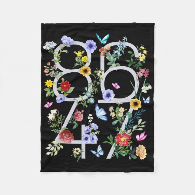 Cobertor De Velo 8647 Floral Boho Sutil Anti Trump  (Frente)