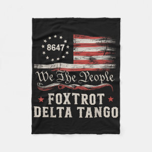 Cobertor De Velo 8647 Foxtrots Deltas Tangos Bandeira América