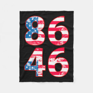 Cobertor De Velo 86 46 Anti-Biden Pro Trump Patriótico