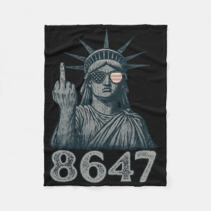 Cobertor De Velo 86 47 Anti-Trump Funny 8647 Anti-Trump Statue Of L