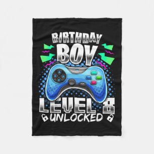Cobertor De Velo 8 Jogo de Vídeo Desbloqueado 8º Aniversário Gamer