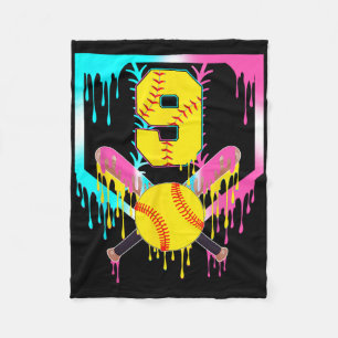 Cobertor De Velo 9º Aniversário Softll Home Plate Drip Sorvete 9 An