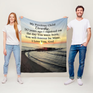 COBERTOR DE VELO 90 ANIVERSÁRIO PERSONALIZADO SUNRISE