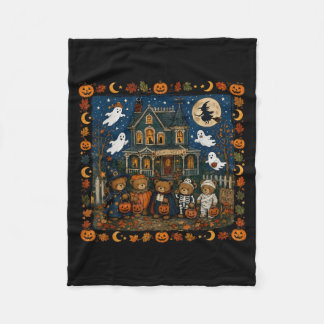 Cobertor De Velo 90s Bears Halloween Trick Or Treat Fall Season