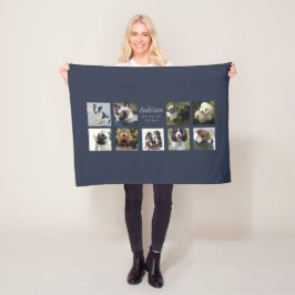 Cobertor De Velo 9 Nome do Instagram de Colagem de Fotos PET - Ofer