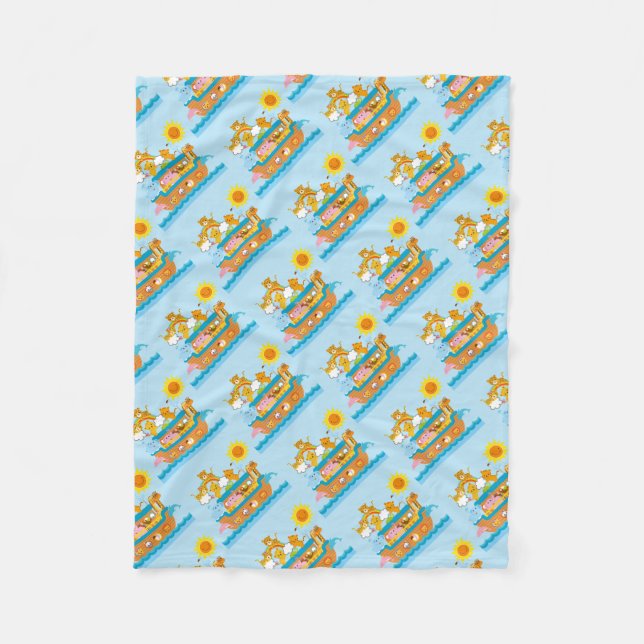 Cobertor De Velo A arca de Noah dos azuis bebés (Frente)