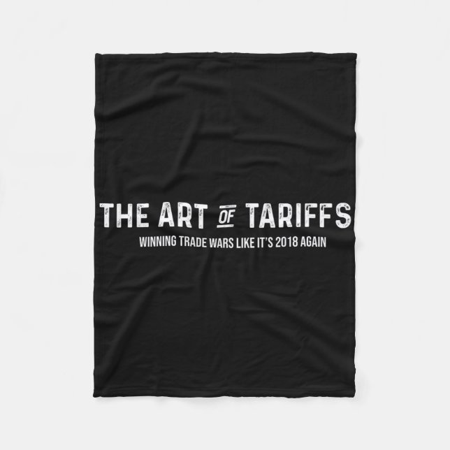 Cobertor De Velo A Arte Das Guerras Comerciais Vencedoras De Tarifa (Frente)