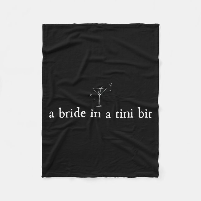 Cobertor De Velo A Bride in a Tiny bit Martini Bride Bachelorette (Frente)