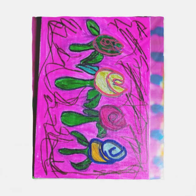 Cobertor De Velo A Caixa de Rosas (Frente)