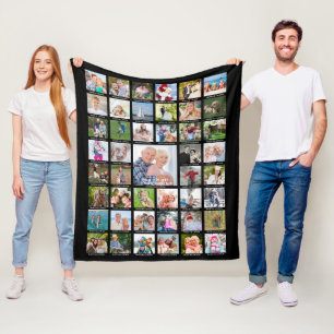 Cobertor De Velo A Colagem Personalizada De 45 Fotografias Capta A 