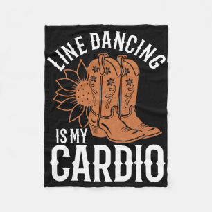 Cobertor De Velo A Dança De Linha É Minha Dançarina De Cardio Line
