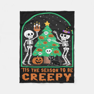 Cobertor De Velo A Época Para Ser Assustador Do Halloween Skeletons