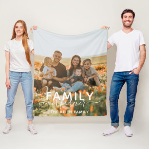 Cobertor De Velo A Família É Foto Para Sempre