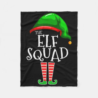 Cobertor De Velo A Família Esquadrão Elfo de Natal Combinando Grupo