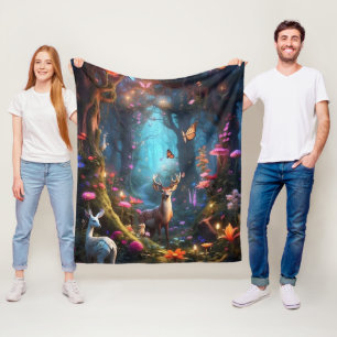 Cobertor De Velo A Floresta Encantada um Oásis Místico