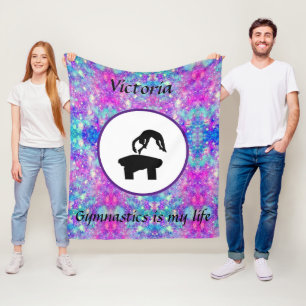 Cobertor De Velo A ginástica é a minha vida - Salto Personalizado d